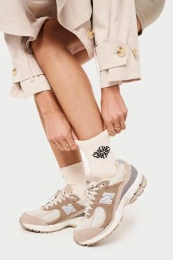 EMBLEM SPORT SOCK - CREAM