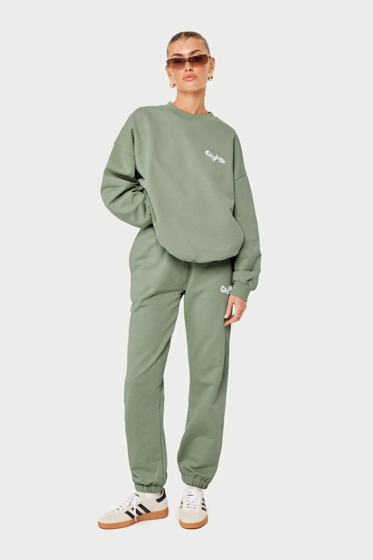 COUTURE ABSTRACT JOGGERS - SAGE - Image 7