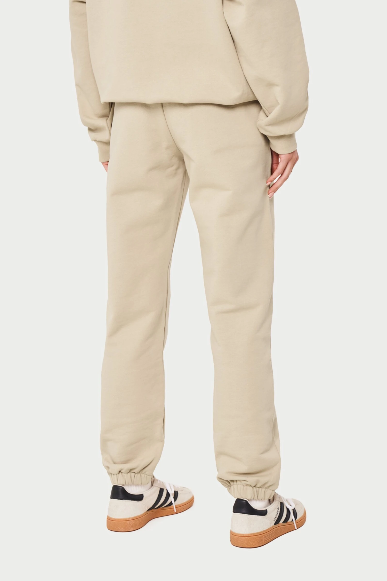COUTURE ABSTRACT JOGGERS - BEIGE - Image 5