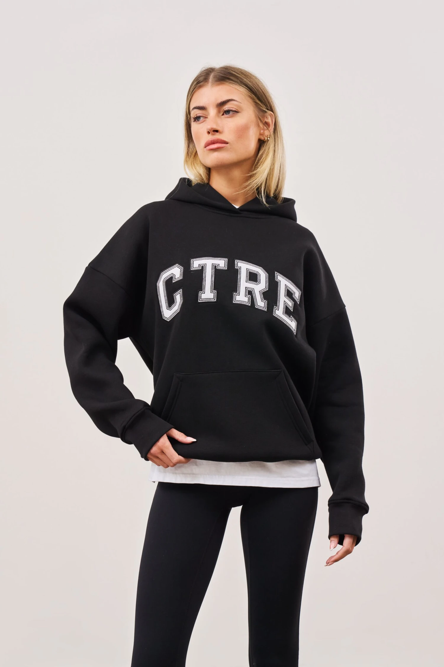 CTRE OVERSIZED HOODIE - BLACK - Image 7