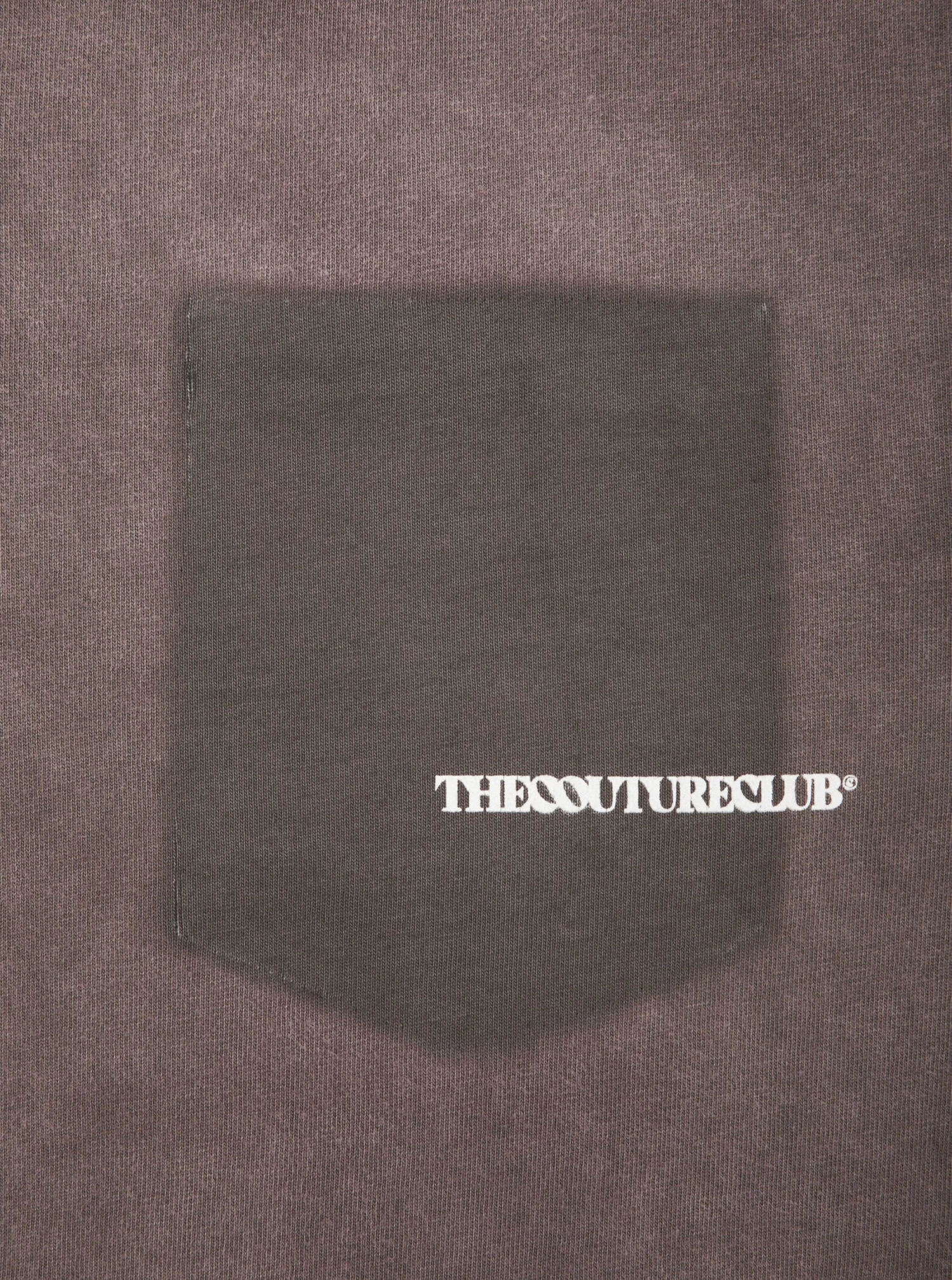 WASHED POCKET DETAIL T-SHIRT - BROWN - Image 6