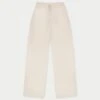 SATIN EMBLEM TROUSERS - BEIGE