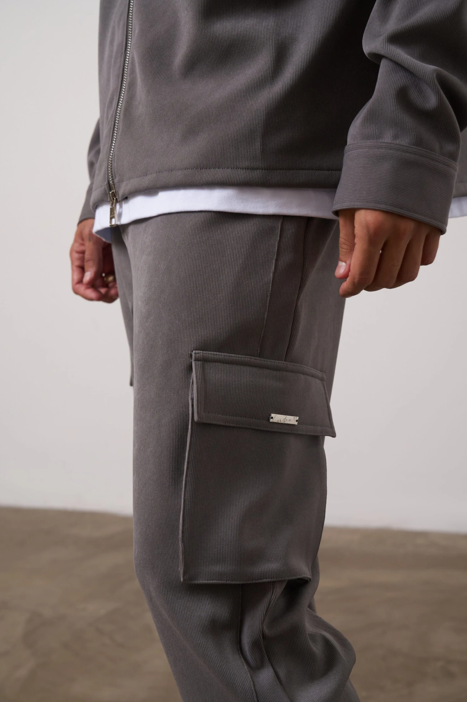 TECHNICAL RIB SMART CARGOS - CHARCOAL - Image 3