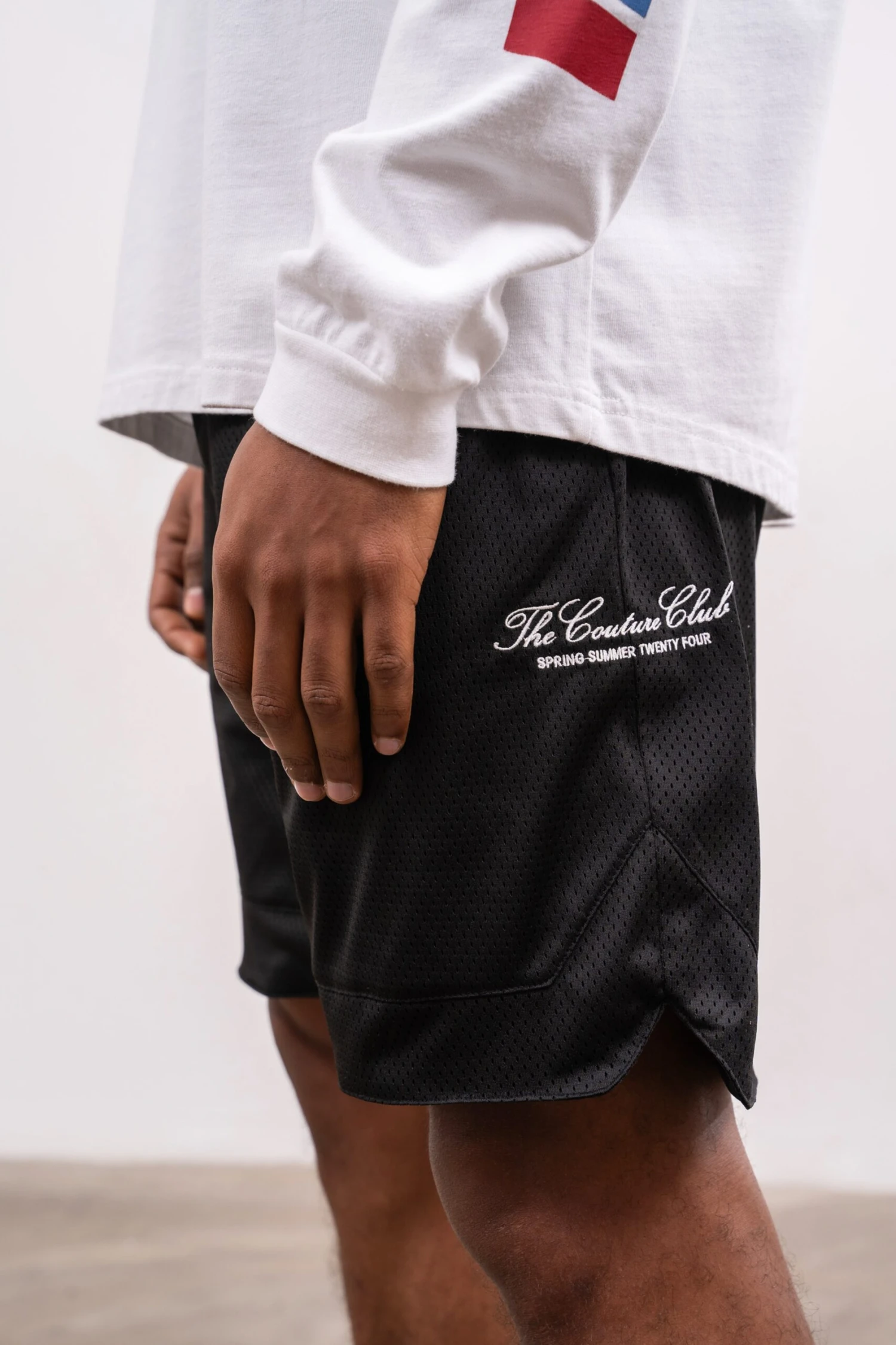 AIRTEX PANELLED SHORTS - BLACK - Image 2