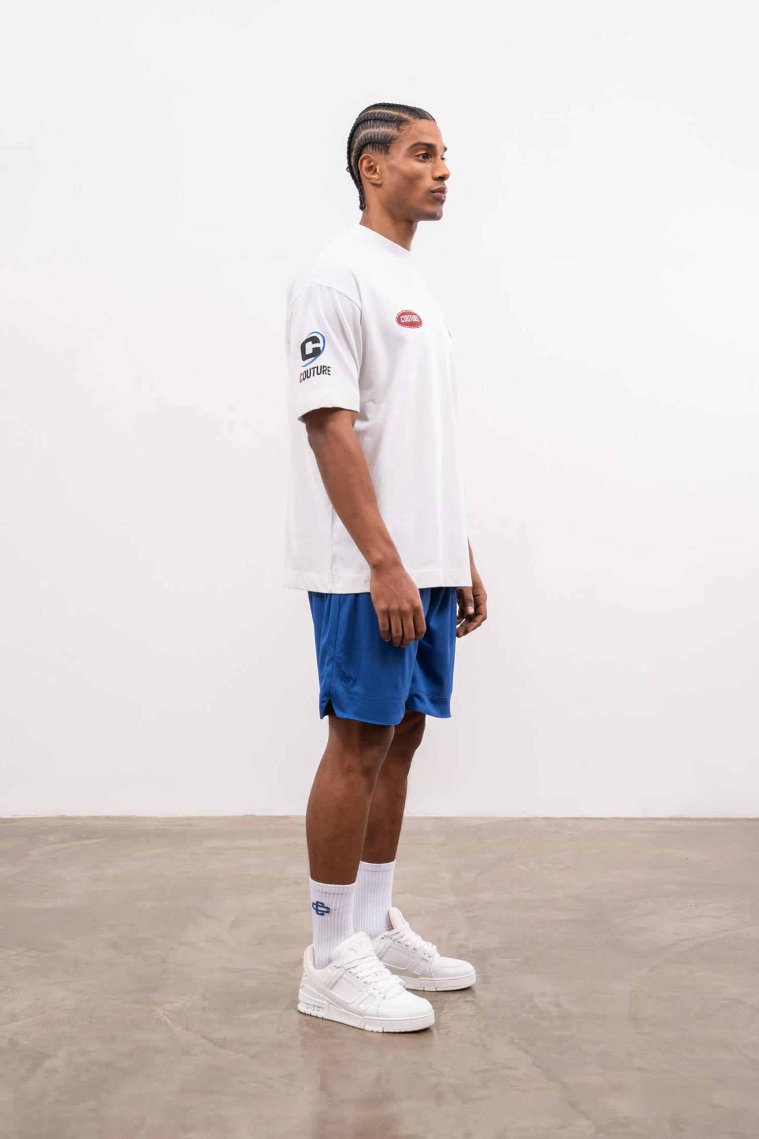 AIRTEX PANELLED SHORTS - BLUE - Image 3