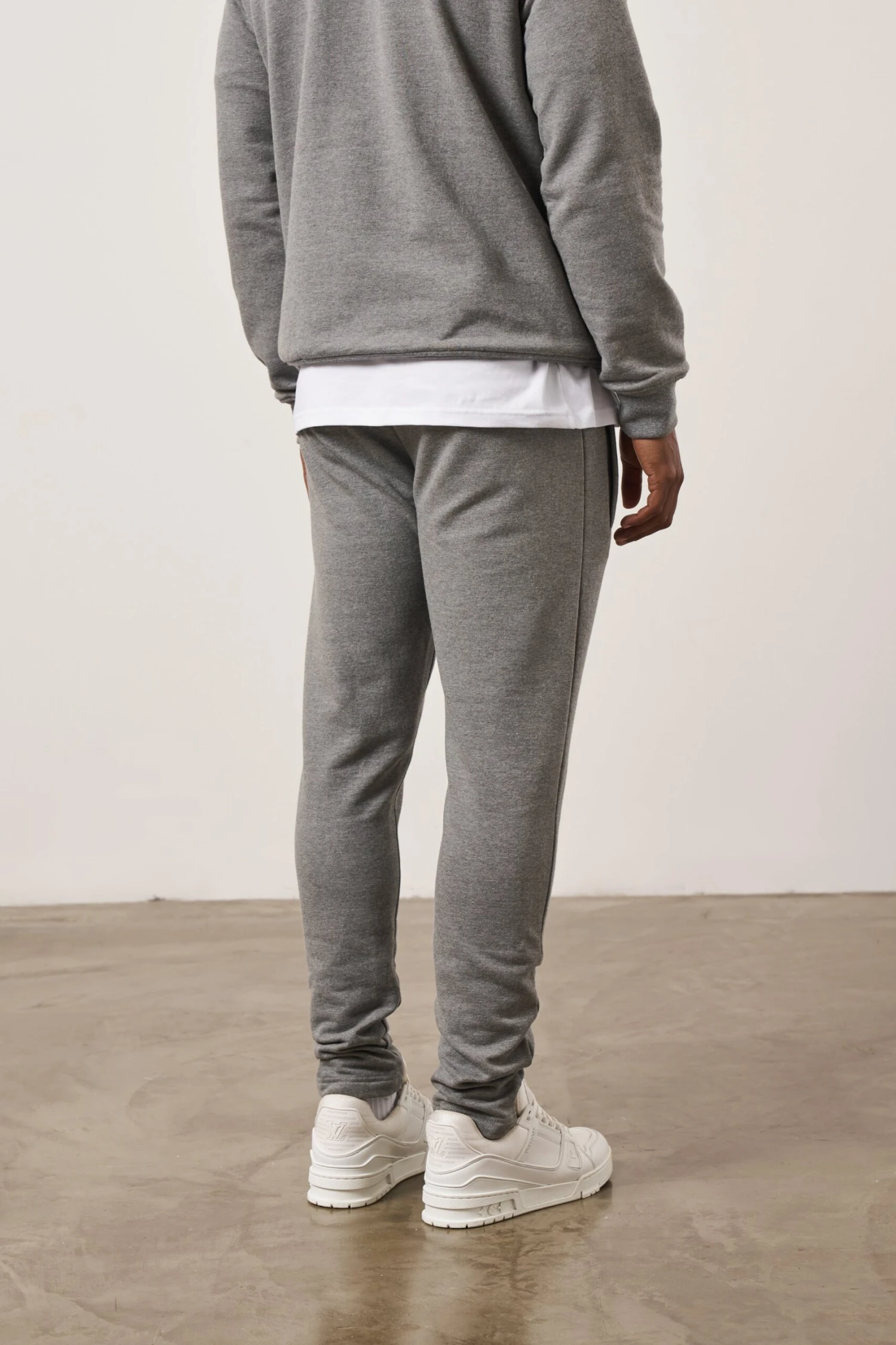 EMBLEM SLIM FIT JOGGER - GREY MARL - Image 5
