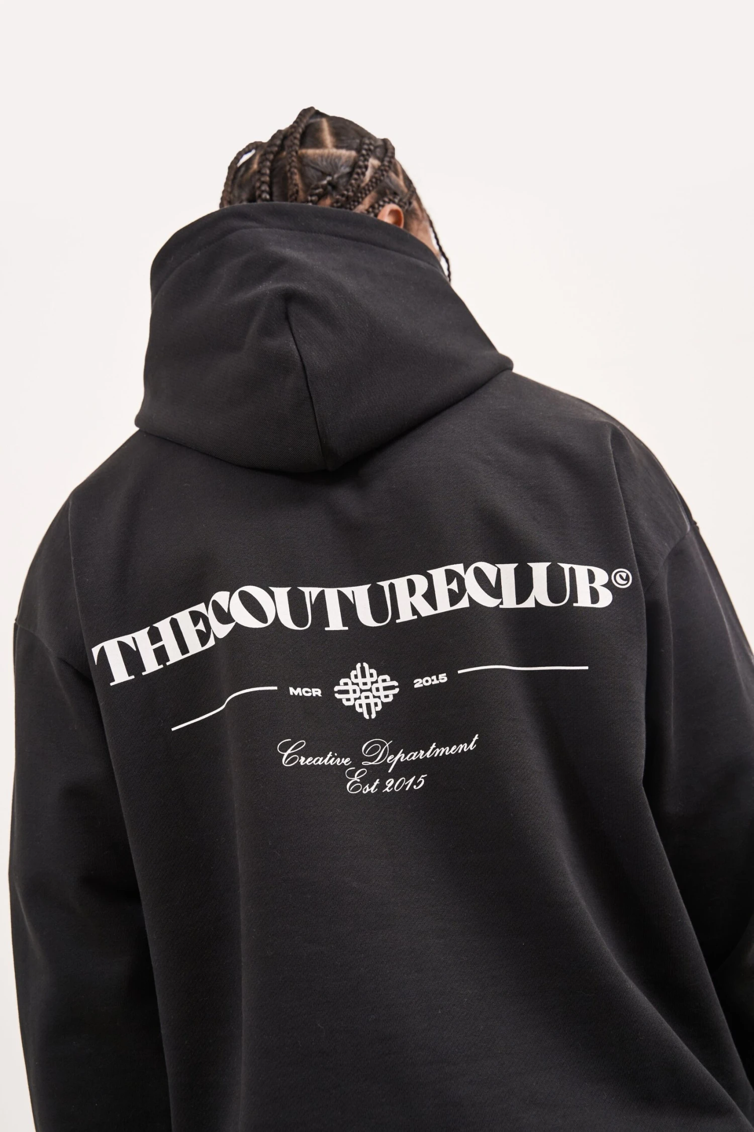 SCRIPT MULTI GRAPHIC HOODIE - BLACK - Image 4