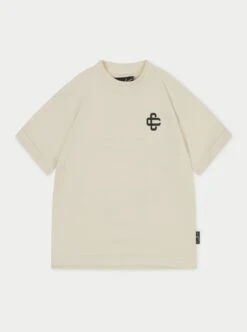 KIDS EMBLEM PUFF PRINT T-SHIRT - OFF WHITE
