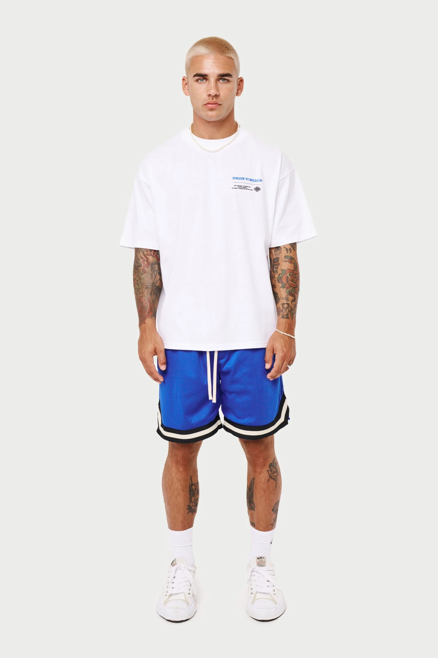 MULTI GRAPHIC RELAXED T-SHIRT - COBALT - Image 4