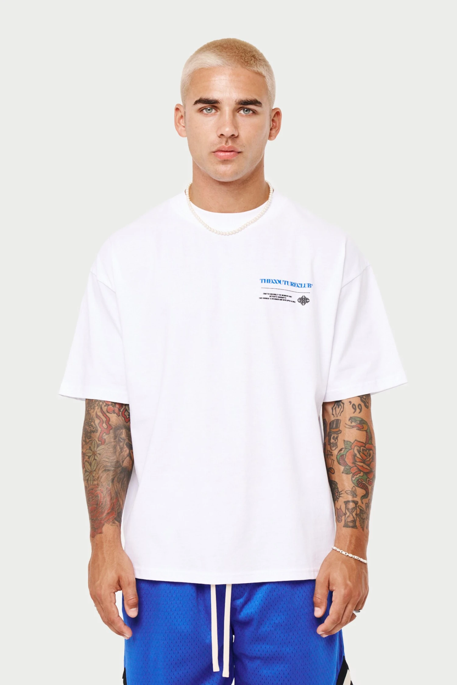 MULTI GRAPHIC RELAXED T-SHIRT - COBALT - Image 2