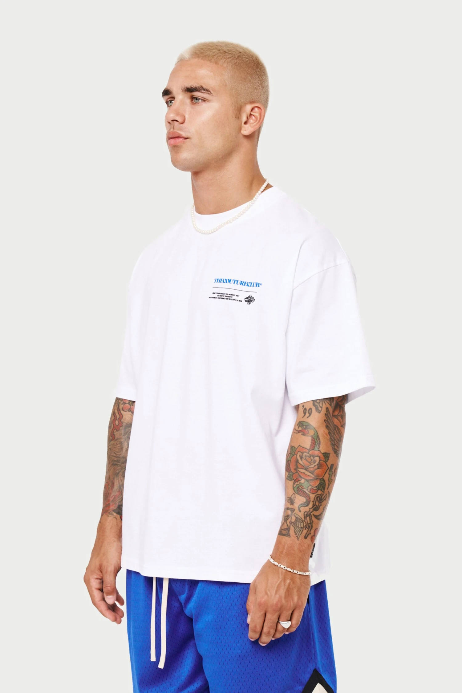 MULTI GRAPHIC RELAXED T-SHIRT - COBALT - Image 5