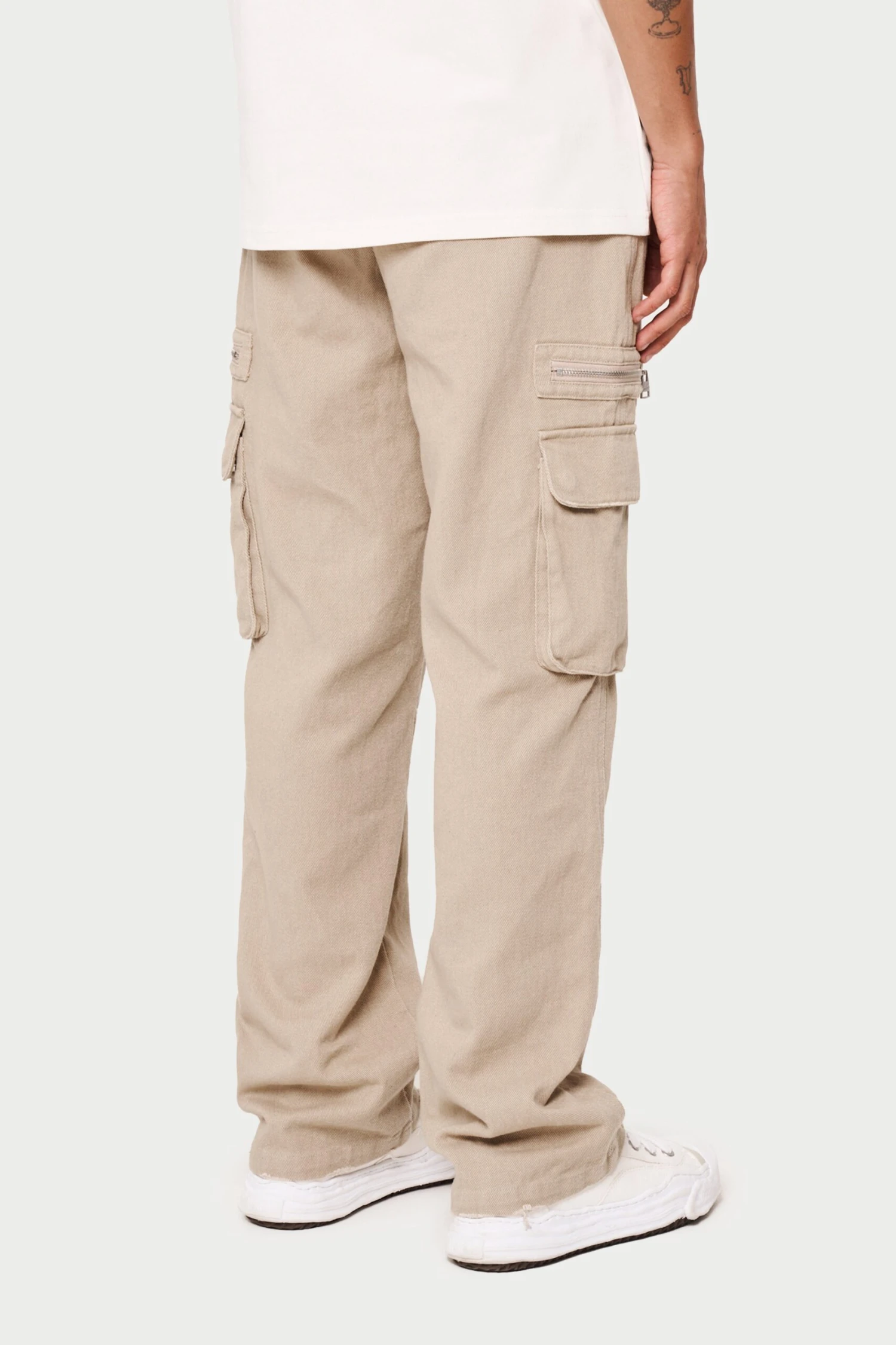PATCH POCKET TWILL CARGOS - BEIGE - Image 6