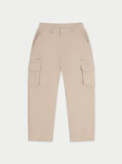 PATCH POCKET TWILL CARGOS - BEIGE