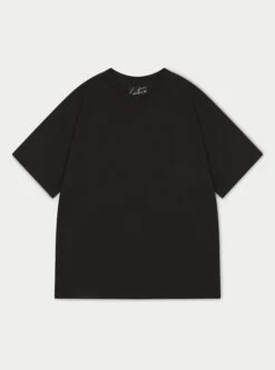 OUTLINE EMBLEM RELAXED T-SHIRT - BLACK