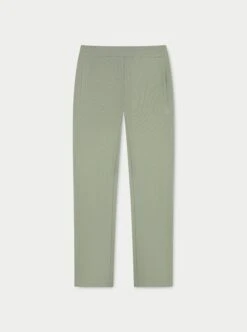 STRAIGHT LEG EMBROIDERED EMBLEM JOGGERS - KHAKI