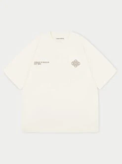 BLURRED GRAPHIC EMBLEM T-SHIRT - OFF WHITE
