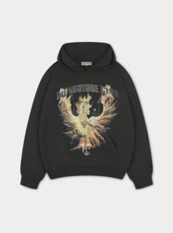 PHOENIX GRAPHIC HOODIE - BLACK