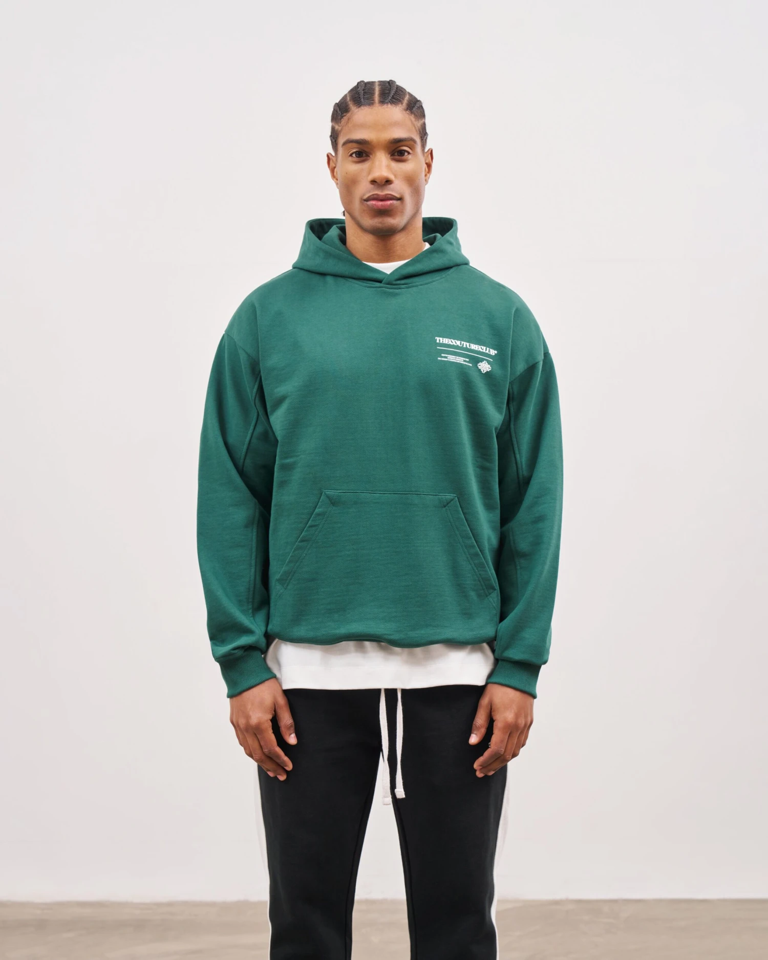 MULTI GRAPHIC HOODIE - GREEN - Image 3