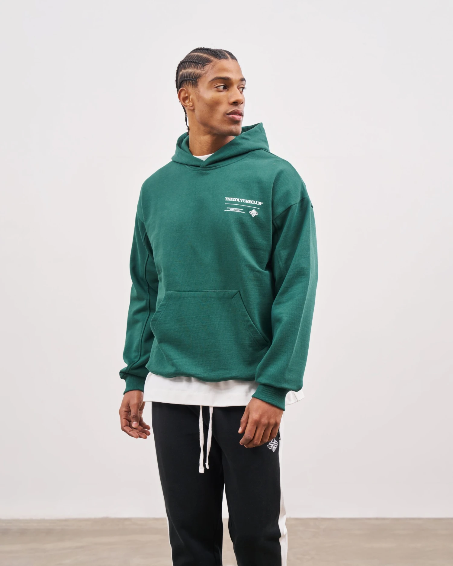 MULTI GRAPHIC HOODIE - GREEN - Image 2