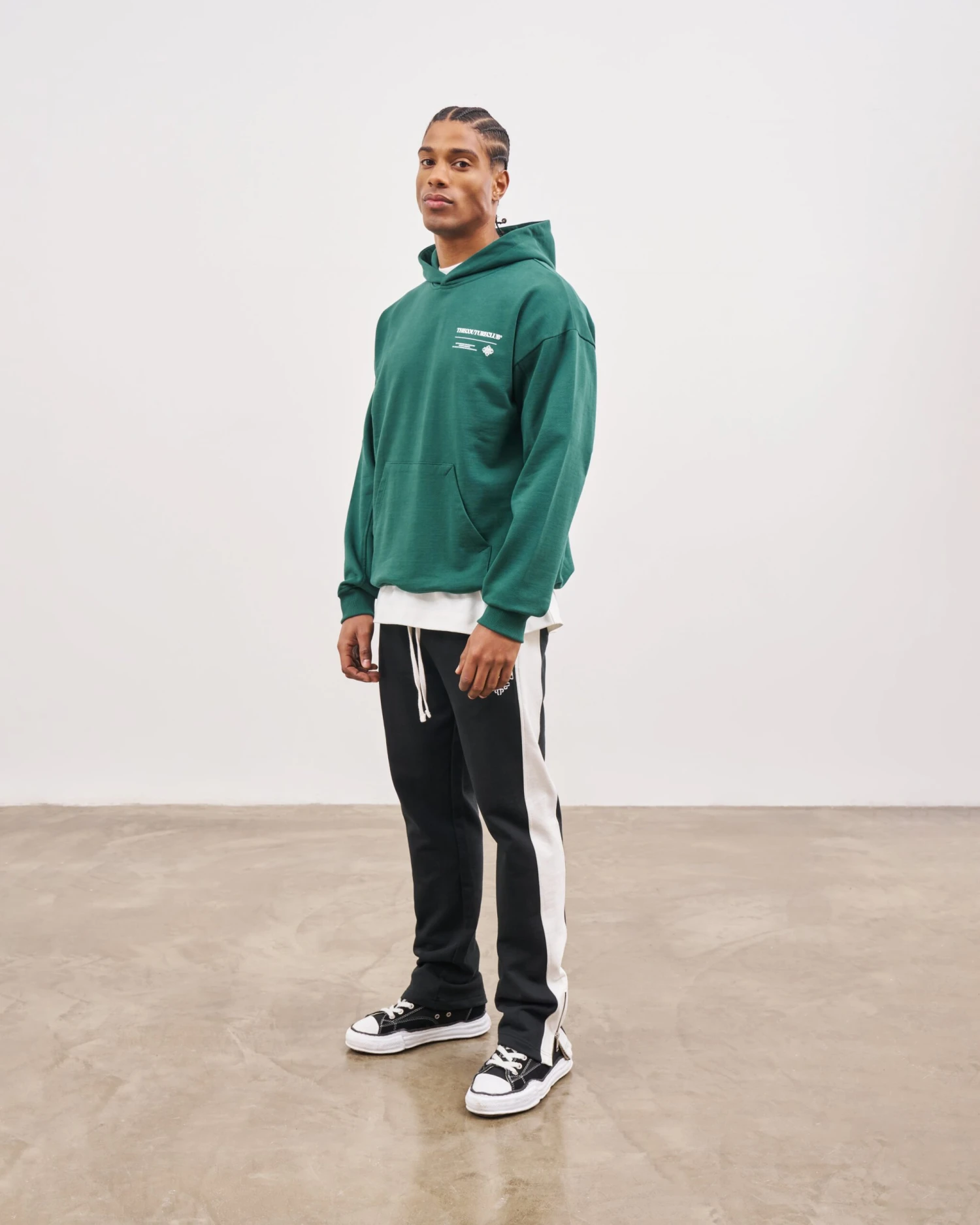 MULTI GRAPHIC HOODIE - GREEN - Image 8