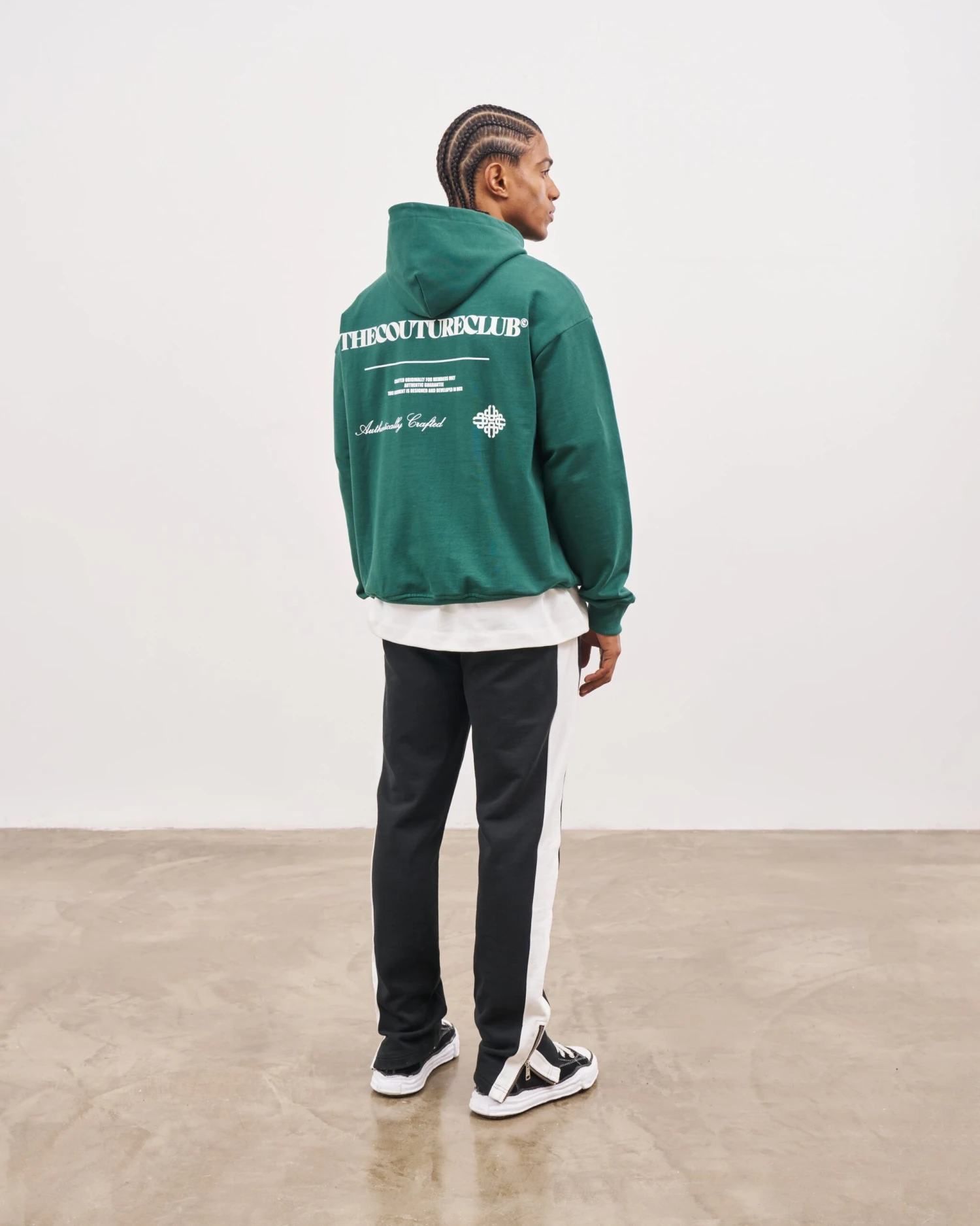 MULTI GRAPHIC HOODIE - GREEN - Image 7