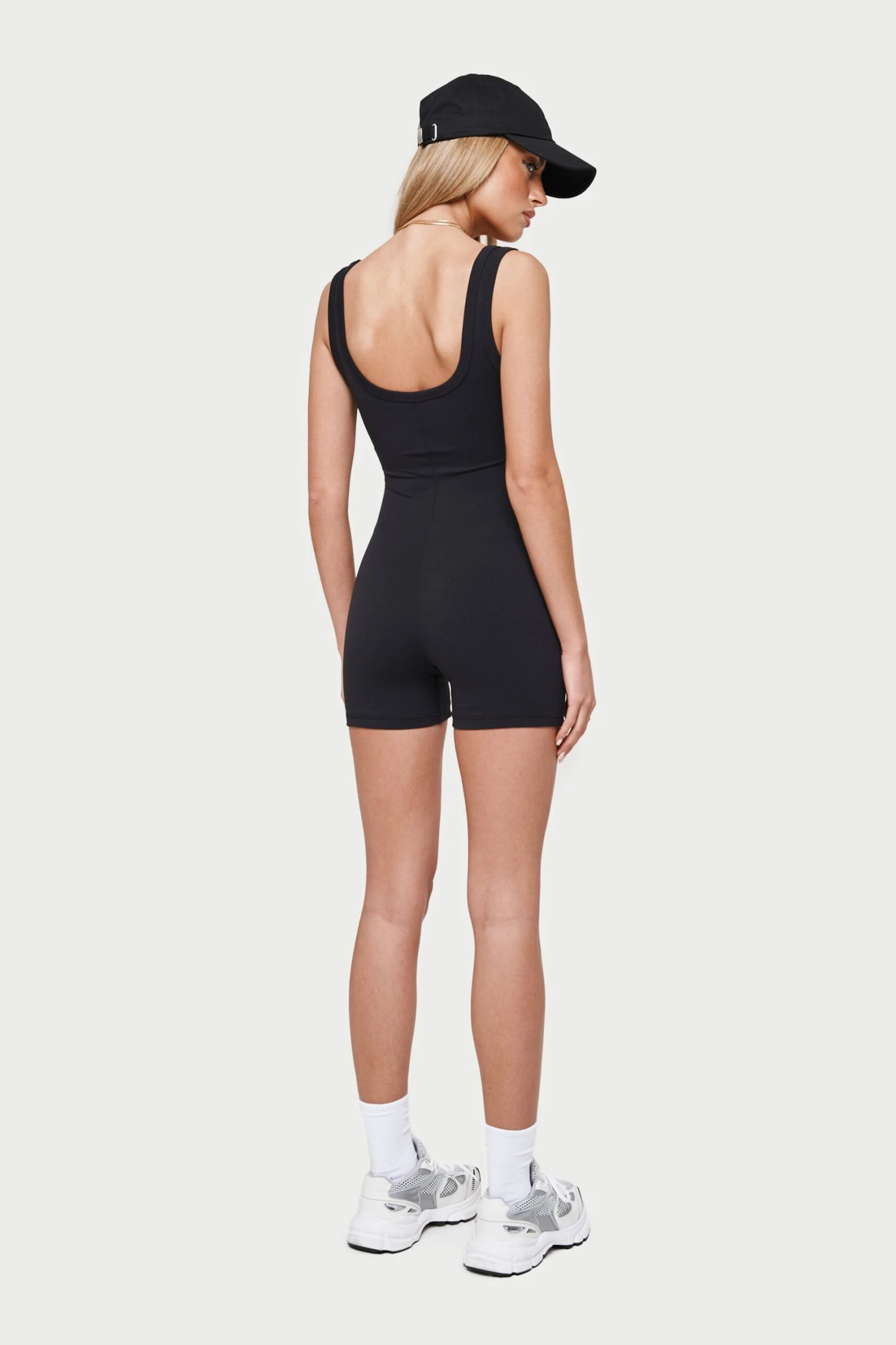 SCULPTING STRETCH UNITARD - BLACK - Image 7