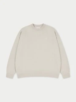 EMBLEM OVERSIZED SWEATSHIRT - WASHED GREY