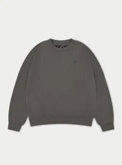 EMBLEM OVERSIZED SWEATSHIRT - CHARCOAL
