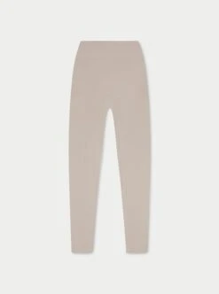 EMBLEM SCULPTING STRETCH LEGGINGS - BEIGE