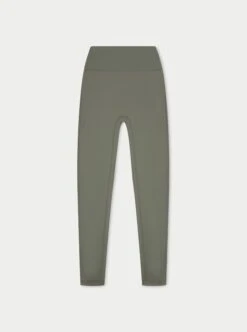 EMBLEM SCULPTING STRETCH LEGGINGS - KHAKI