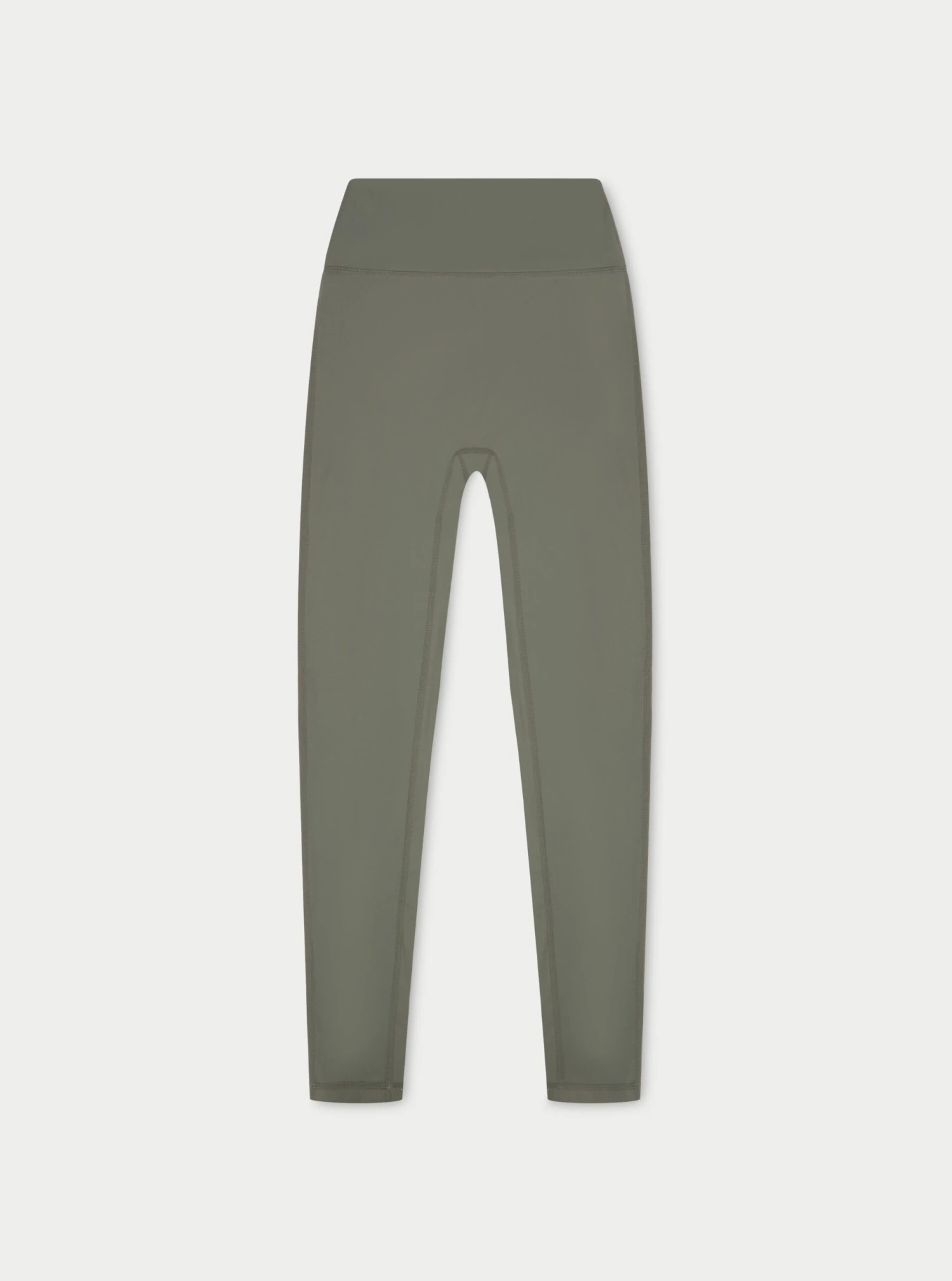 EMBLEM SCULPTING STRETCH LEGGINGS - KHAKI