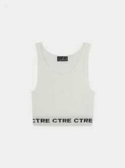 CTRE KNITTED VEST TOP - CREAM
