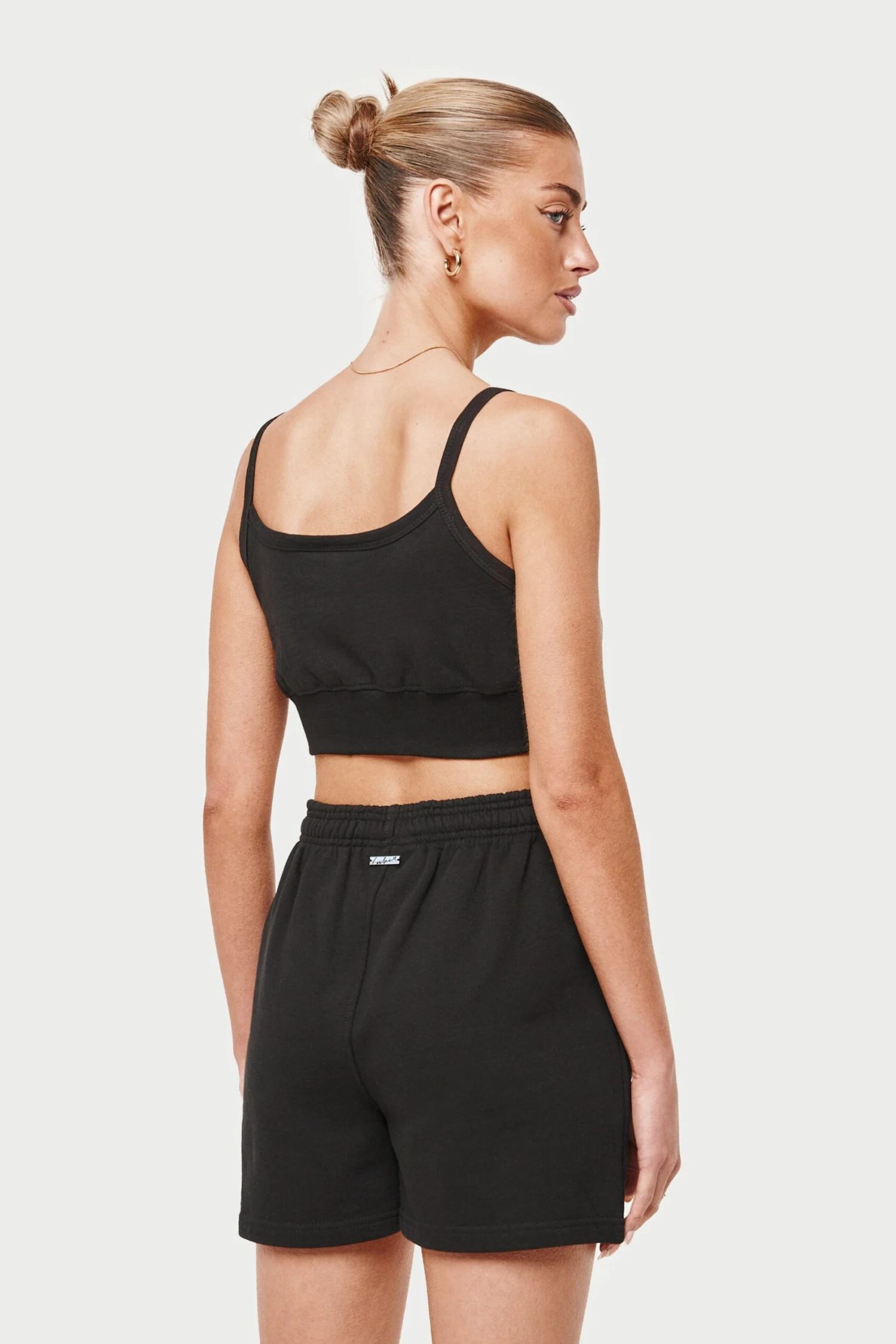 JERSEY LOGO CROP TOP - BLACK - Image 5