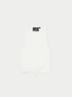 KNOTTED RACER VEST - WHITE