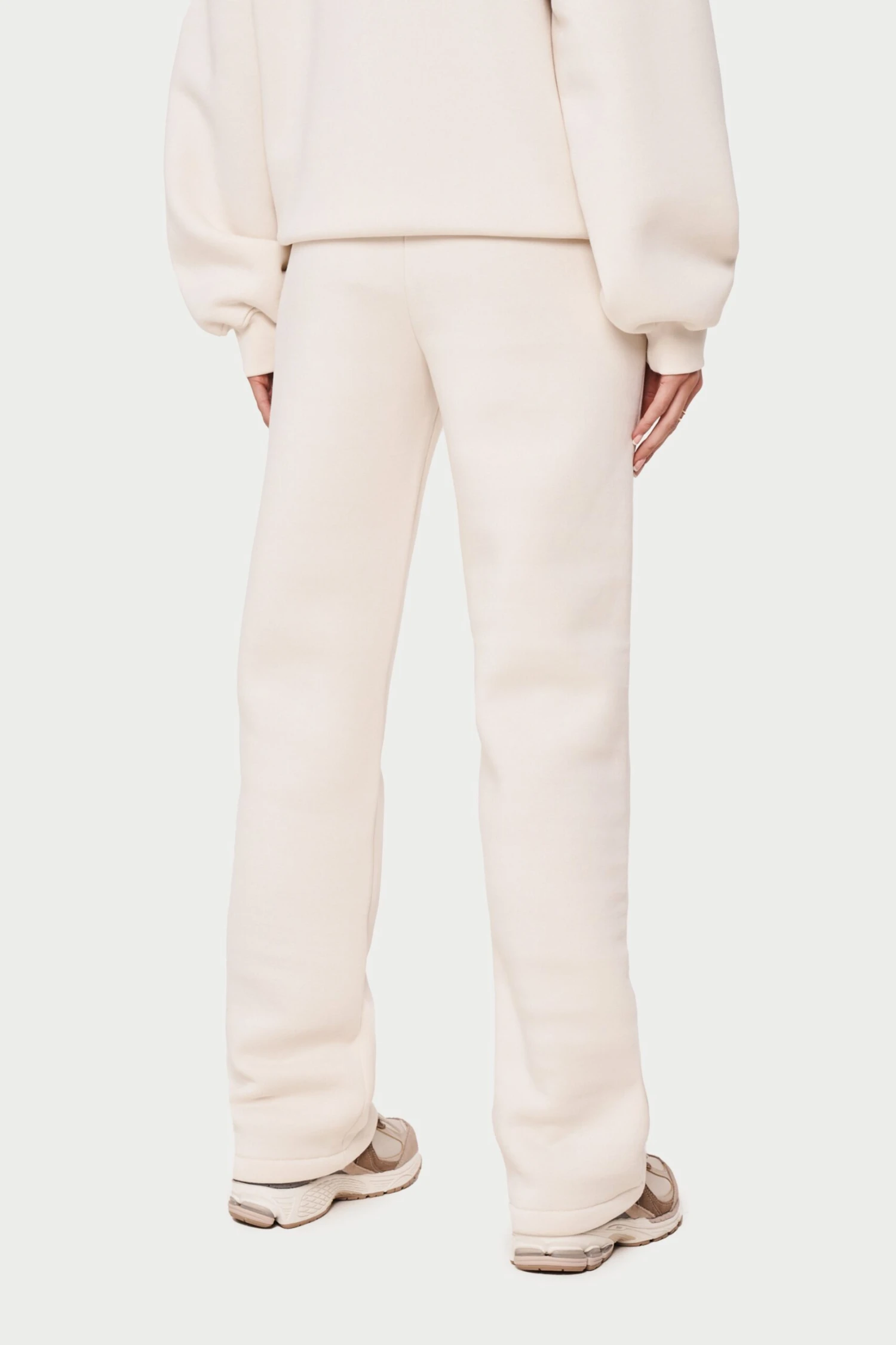 COUTURE SCRIPT STRAIGHT LEG JOGGERS - OFF WHITE - Image 7