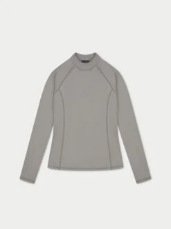 CTRE LONG SLEEVE MOCK NECK TOP - GREY