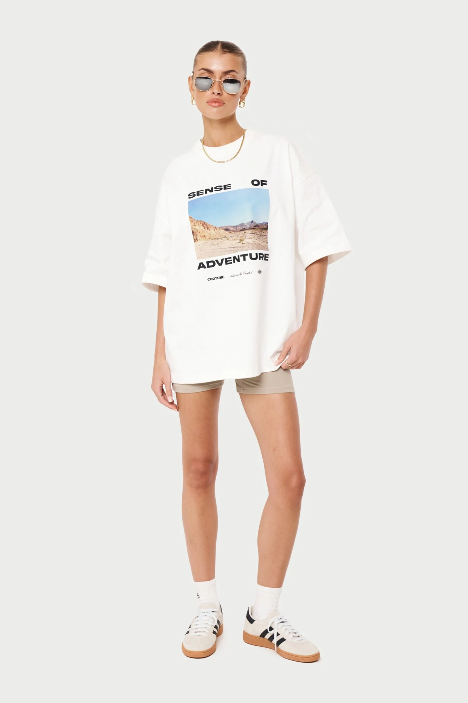 SENSE OF ADVENTURE OVERSIZED T-SHIRT - OFF WHITE - Image 7