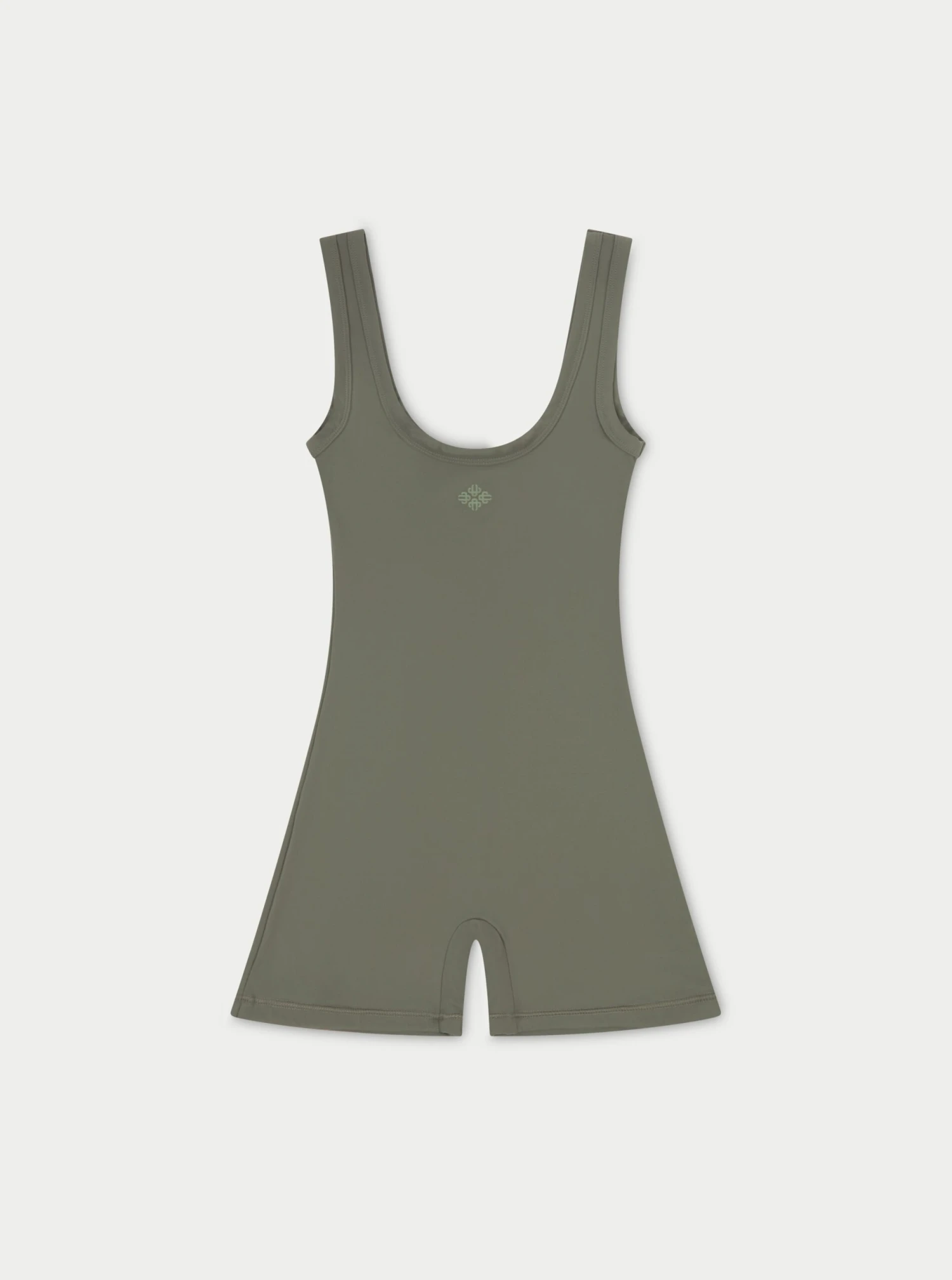 SCULPTING STRETCH EMBLEM UNITARD - KHAKI