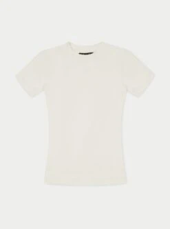 SCULPTING STRETCH EMBLEM BABY TEE - OFF WHITE