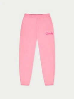 MIXED FONT COUTURE LOGO JOGGERS - PINK