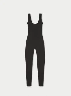 EMBLEM SCLUPTING FULL LENGTH UNITARD - BLACK