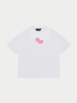 MULTI FONT RELAXED T-SHIRT - PINK