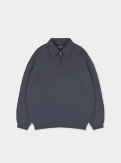 MULTI GRAPHIC RELAXED POLO TOP - PETROL