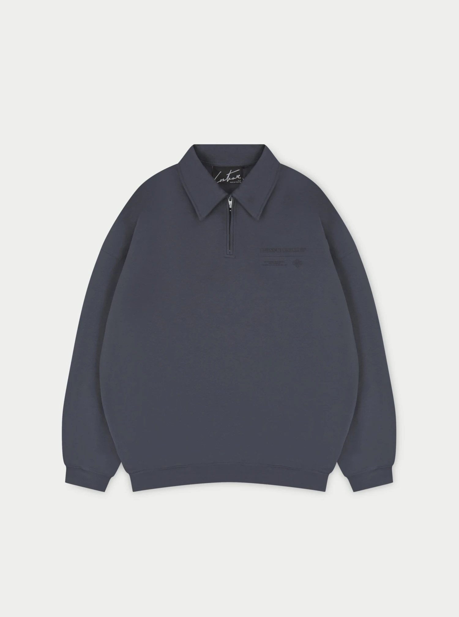 MULTI GRAPHIC RELAXED POLO TOP - PETROL