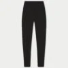 EMBLEM SOFT TOUCH JERSEY LEGGINGS - BLACK