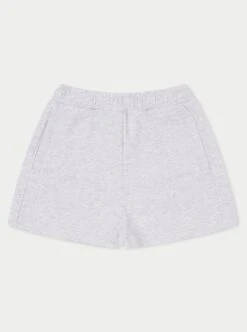EMBLEM APPLIQUE JERSEY SHORTS - GREY MARL