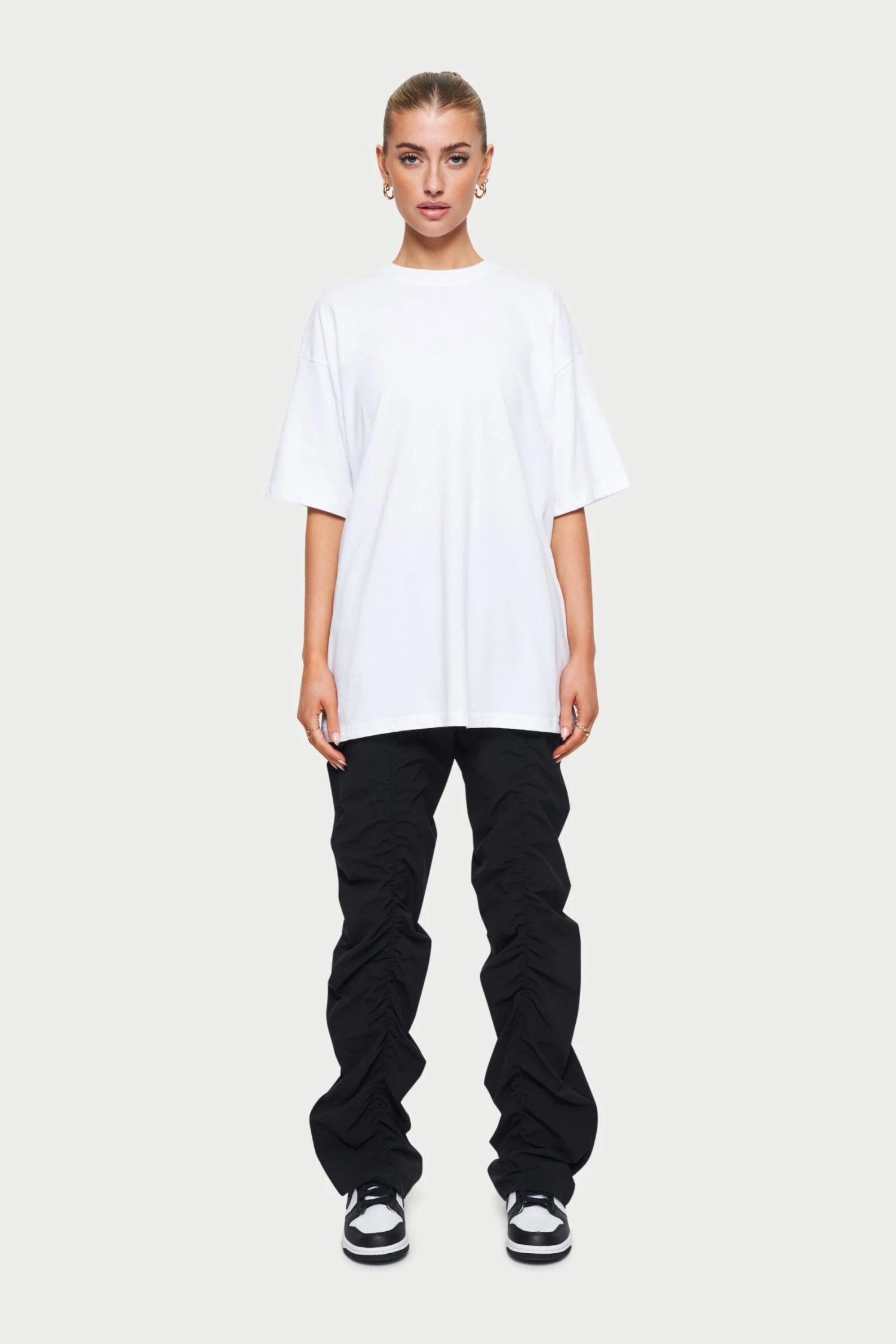 BLANK OVERSIZED T-SHIRT - WHITE - Image 6