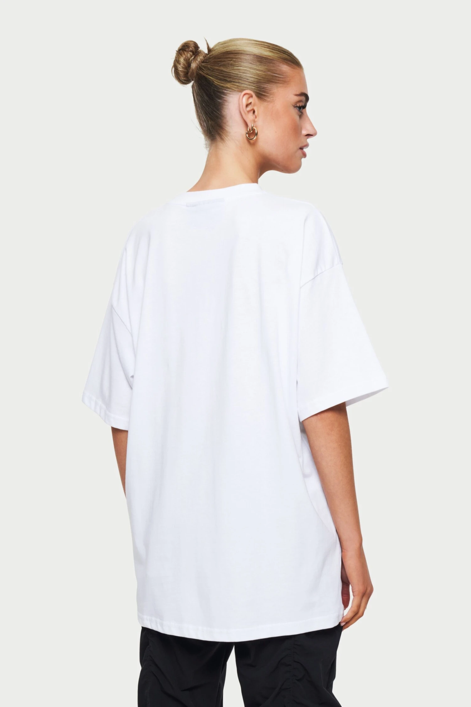 BLANK OVERSIZED T-SHIRT - WHITE - Image 5