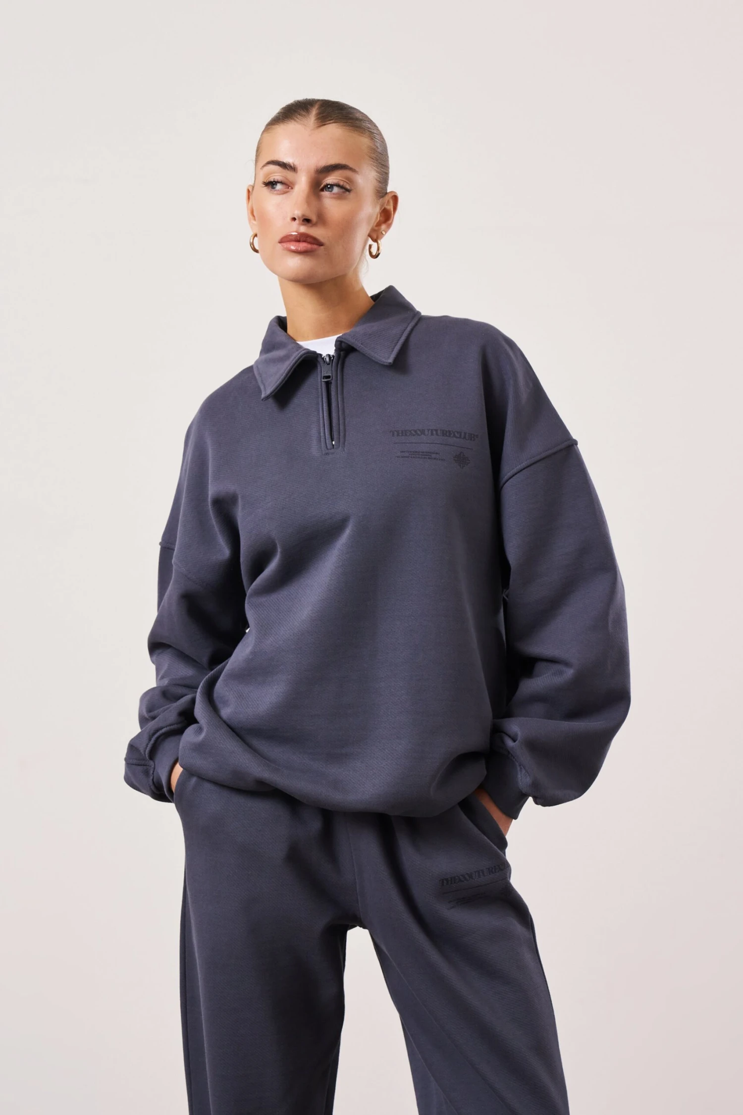 MULTI GRAPHIC RELAXED POLO TOP - PETROL - Image 2