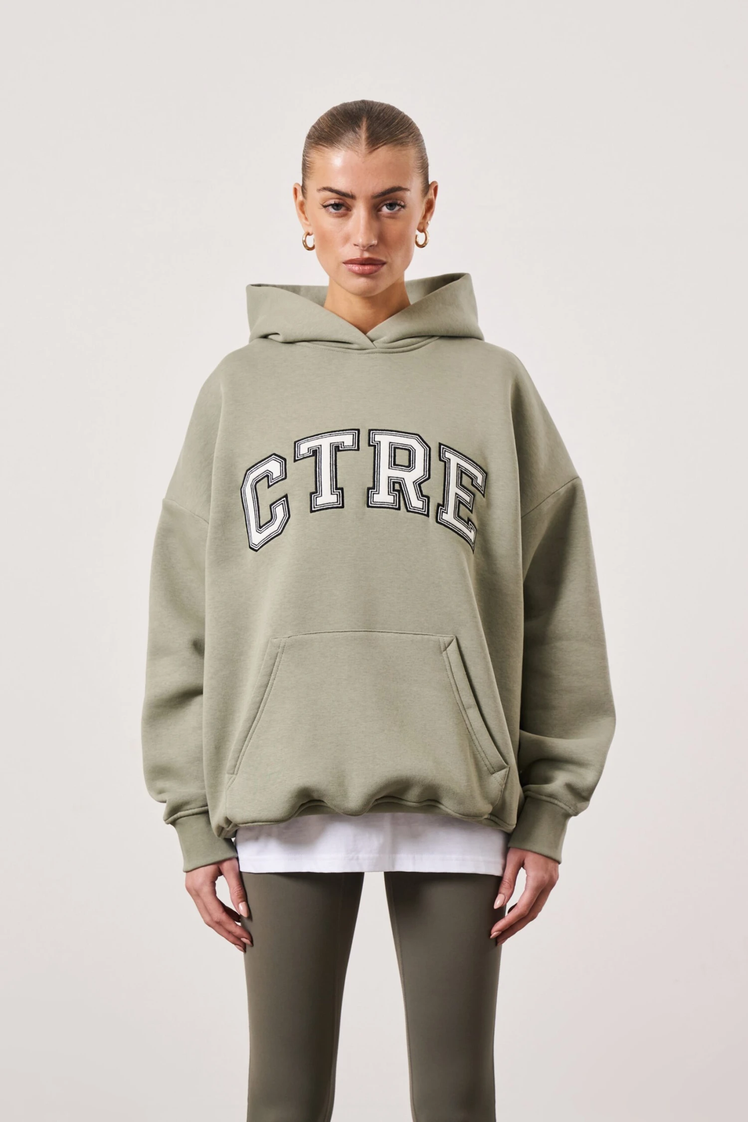 CTRE OVERSIZED HOODIE - SAGE - Image 3